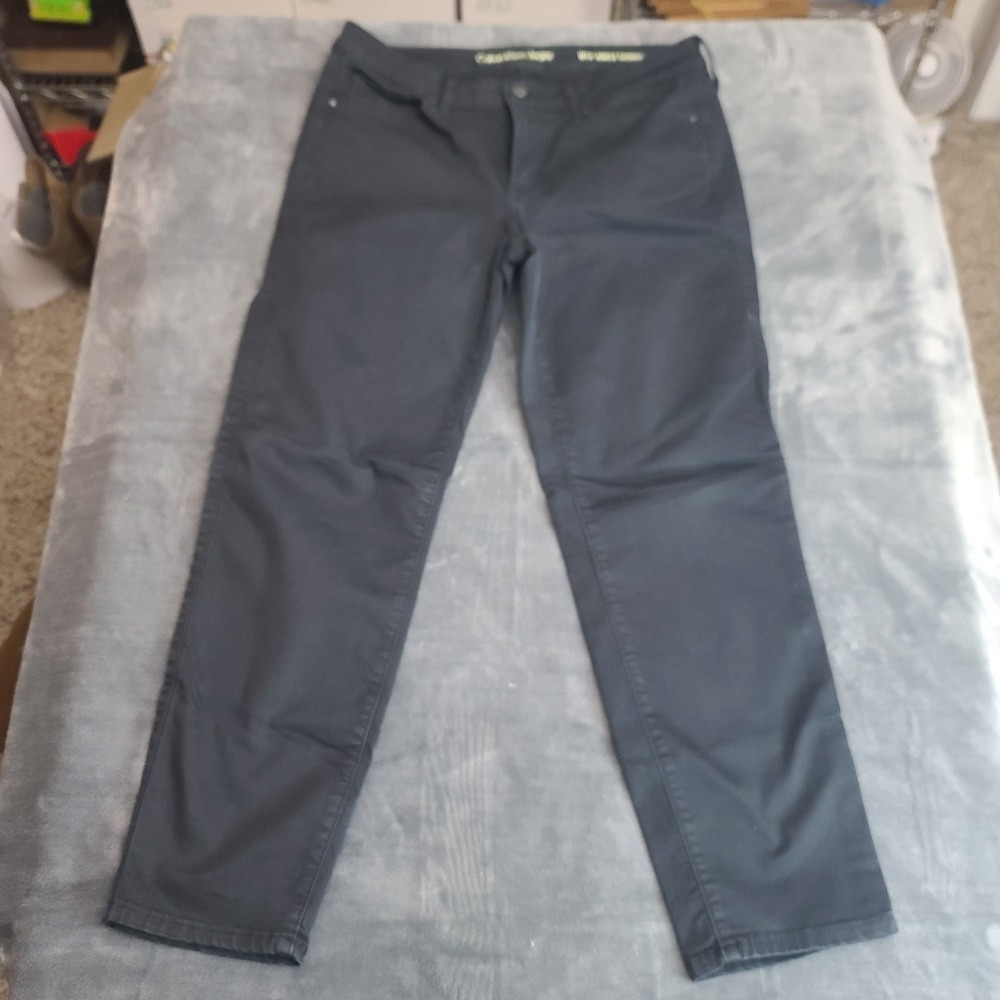 Calvin Klein‎ Jeans Black Stretch Skinny Pants Women's Size 14